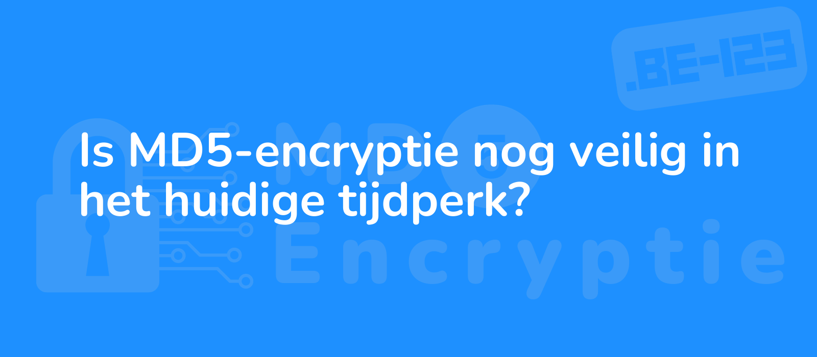 the description for the representative image of the title is md5 encryption still secure in the current era is modern technology concept with padlock symbolizing security and a question mark against a futuristic background